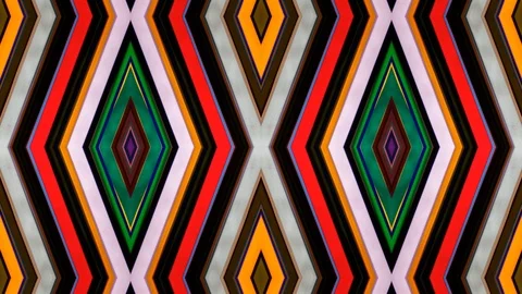 Poly Art Kaleidoscope Hypnotic Pattern Animation Footage Stock Footage 126688193
