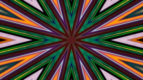 Poly Art Kaleidoscope Hypnotic Pattern Animation Footage Stock Footage 126688213