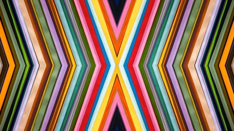 Poly Art Kaleidoscope Hypnotic Pattern Animation Footage Stock Footage 126688250