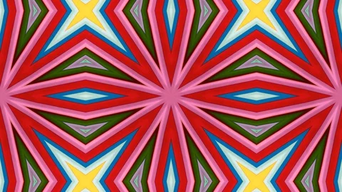 Poly Art Kaleidoscope Hypnotic Pattern Animation Footage Stock Footage 126688265
