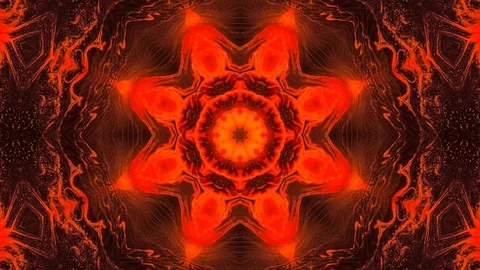 Poly Art Kaleidoscope Hypnotic Pattern Animation Footage Stock Footage 126688318