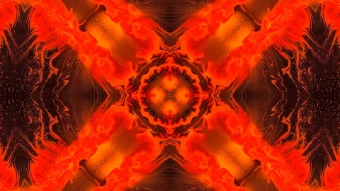 Poly Art Kaleidoscope Hypnotic Pattern Animation Footage Video stock 126688395
