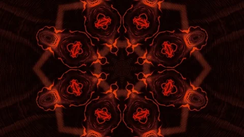 Poly Art Kaleidoscope Hypnotic Pattern Animation Footage Stock Footage 126688422