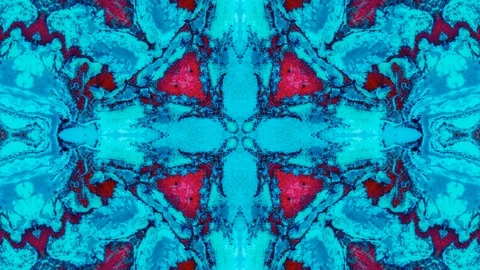 Poly Art Kaleidoscope Hypnotic Pattern Animation Footage Stock Footage 126688490