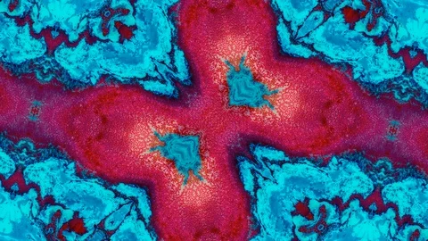 Poly Art Kaleidoscope Hypnotic Pattern Animation Footage Stock Footage 126688653