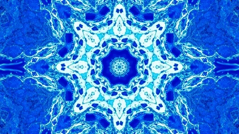 Poly Art Kaleidoscope Hypnotic Pattern Animation Footage Stock Footage 126688666