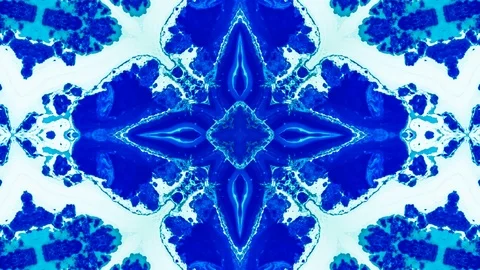 Poly Art Kaleidoscope Hypnotic Pattern Animation Footage Stock Footage 126688687