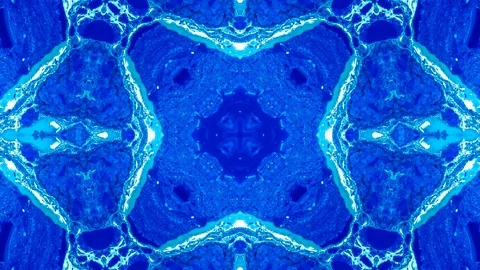 Poly Art Kaleidoscope Hypnotic Pattern Animation Footage Video stock 126688844