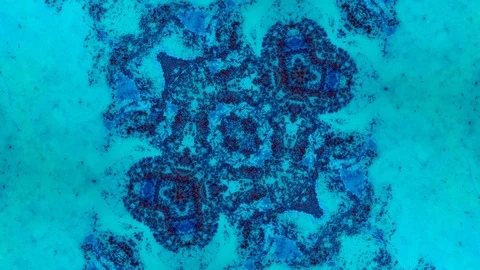 Poly Art Kaleidoscope Hypnotic Pattern Animation Footage Stock Footage 126689072