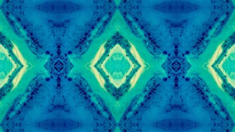 Poly Art Kaleidoscope Hypnotic Pattern Animation Footage Video stock 126689238
