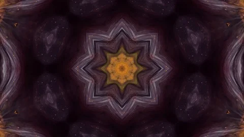 Poly Art Kaleidoscope Hypnotic Pattern Animation Footage Stock Footage 126689285