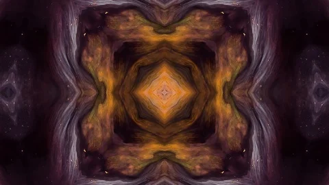 Poly Art Kaleidoscope Hypnotic Pattern Animation Footage Video stock 126689297