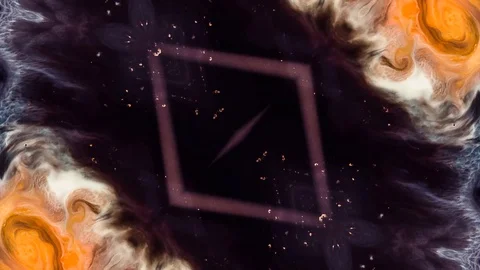 Poly Art Kaleidoscope Hypnotic Pattern Animation Footage Stock Footage 126689438