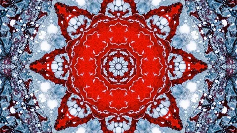 Poly Art Kaleidoscope Hypnotic Pattern Animation Footage Stock Footage 126689453