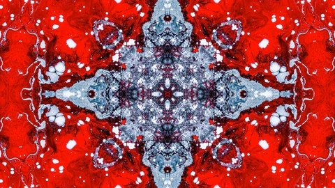 Poly Art Kaleidoscope Hypnotic Pattern Animation Footage Stock Footage 126689472