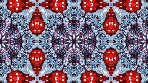 Poly Art Kaleidoscope Hypnotic Pattern Animation Footage Stock Footage 126689527