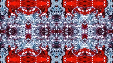 Poly Art Kaleidoscope Hypnotic Pattern Animation Footage Stock Footage 126689566