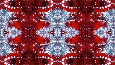 Poly Art Kaleidoscope Hypnotic Pattern Animation Footage Stock Footage 126689592
