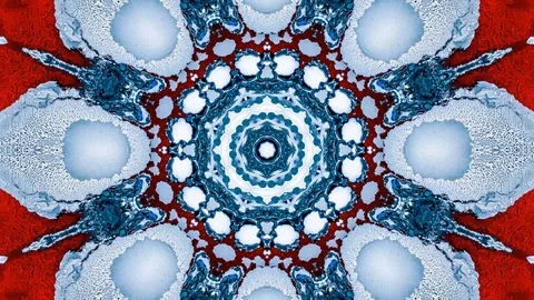 Poly Art Kaleidoscope Hypnotic Pattern Animation Footage Stock Footage 126689608