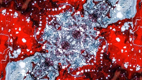 Poly Art Kaleidoscope Hypnotic Pattern Animation Footage Video stock 126689636