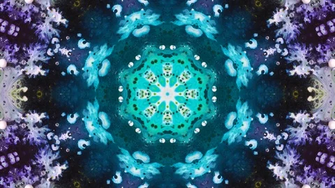 Poly Art Kaleidoscope Hypnotic Pattern Animation Footage Stock Footage 126689859