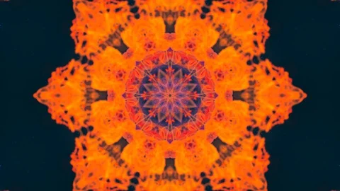 Poly Art Kaleidoscope Hypnotic Pattern Animation Footage Stock Footage 126689950