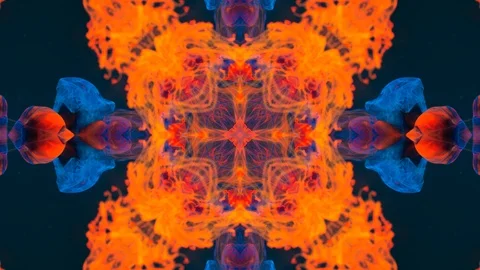 Poly Art Kaleidoscope Hypnotic Pattern Animation Footage Stock Footage 126689969