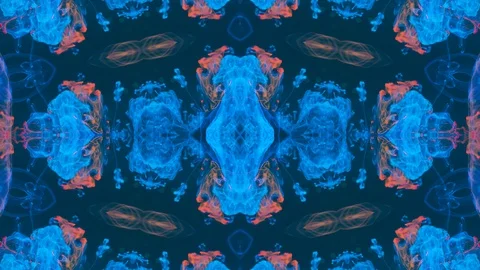 Poly Art Kaleidoscope Hypnotic Pattern Animation Footage Stock Footage 126689996