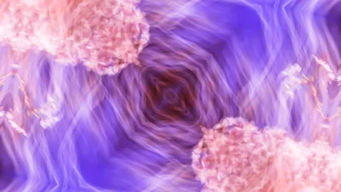 Poly Art Kaleidoscope Hypnotic Pattern Animation Footage Stock Footage 126690555