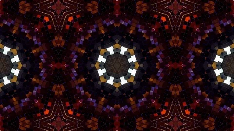 Poly Art Kaleidoscope Hypnotic Pattern Animation Footage Stock Footage 126690623