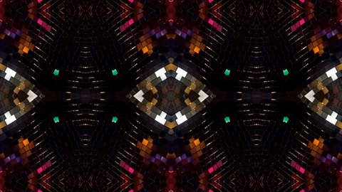 Poly Art Kaleidoscope Hypnotic Pattern Animation Footage Stock Footage 126690652