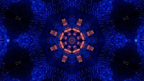 Poly Art Kaleidoscope Hypnotic Pattern Animation Footage Stock Footage 126690662