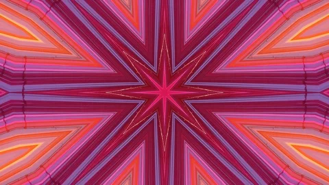 Poly Art Kaleidoscope Hypnotic Pattern Animation Footage Stock Footage 126691130