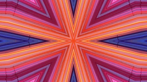 Poly Art Kaleidoscope Hypnotic Pattern Animation Footage Stock Footage 126691136