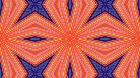 Poly Art Kaleidoscope Hypnotic Pattern Animation Footage Video stock 126691158