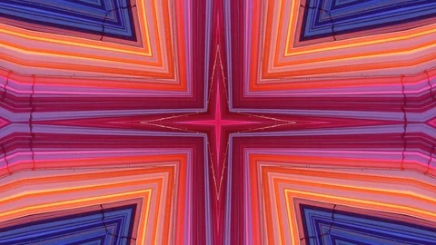 Poly Art Kaleidoscope Hypnotic Pattern Animation Footage Stock Footage 126691174
