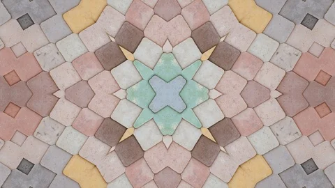 Poly Art Kaleidoscope Hypnotic Pattern Animation Footage Stock Footage 126691335