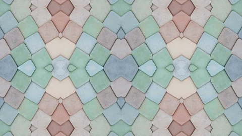 Poly Art Kaleidoscope Hypnotic Pattern Animation Footage Stock Footage 126691353