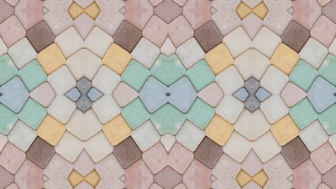 Poly Art Kaleidoscope Hypnotic Pattern Animation Footage Stock Footage 126691371