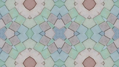Poly Art Kaleidoscope Hypnotic Pattern Animation Footage Stock Footage 126691405