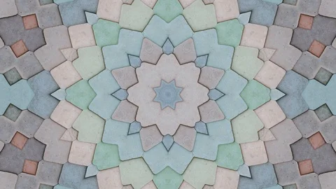 Poly Art Kaleidoscope Hypnotic Pattern Animation Footage Stock Footage 126691456