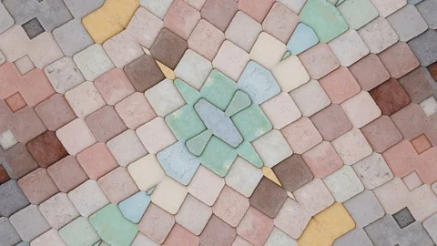 Poly Art Kaleidoscope Hypnotic Pattern Animation Footage Stock Footage 126691480