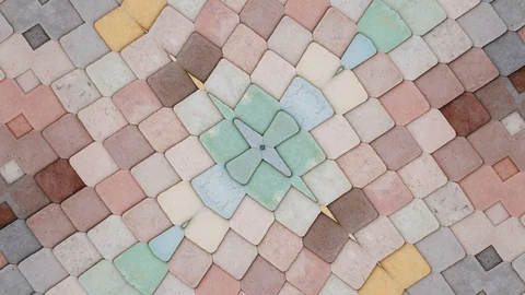 Poly Art Kaleidoscope Hypnotic Pattern Animation Footage Stock Footage 126691488