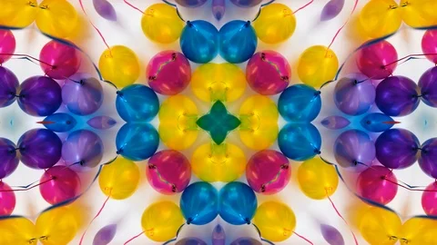 Poly Art Kaleidoscope Hypnotic Pattern Animation Footage Stock Footage 126691542