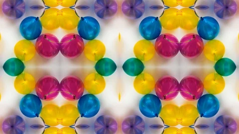Poly Art Kaleidoscope Hypnotic Pattern Animation Footage Stock Footage 126691593