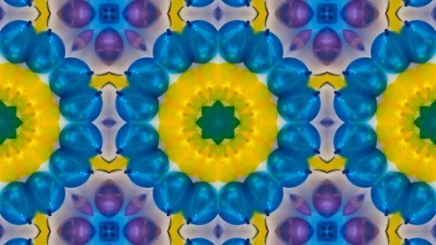 Poly Art Kaleidoscope Hypnotic Pattern Animation Footage Stock Footage 126691601