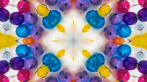 Poly Art Kaleidoscope Hypnotic Pattern Animation Footage Stock Footage 126691635