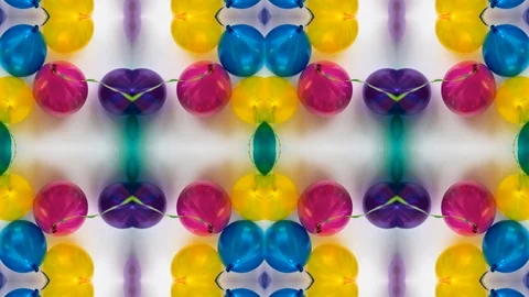 Poly Art Kaleidoscope Hypnotic Pattern Animation Footage Stock Footage 126691661