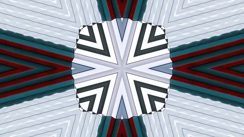 Poly Art Kaleidoscope Hypnotic Pattern Animation Footage Stock Footage 126691851
