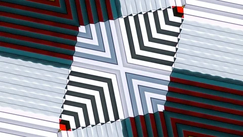 Poly Art Kaleidoscope Hypnotic Pattern Animation Footage Video stock 126691950